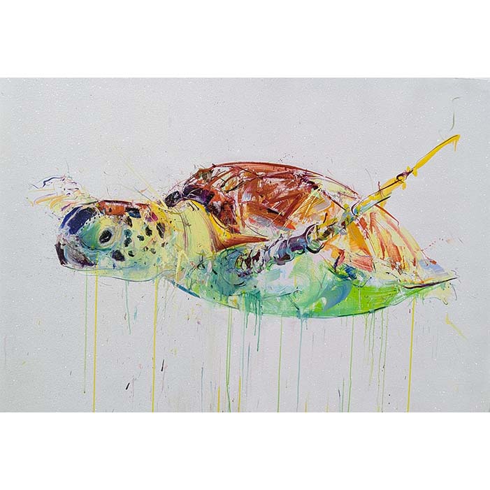 Dave White Sea Turtle Diamond Dust Drakes Auctions Tavistock