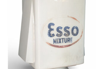 Vintage Esso Mixture Glass Box Petrol Pump Globe Drakes Auctions Tavistock