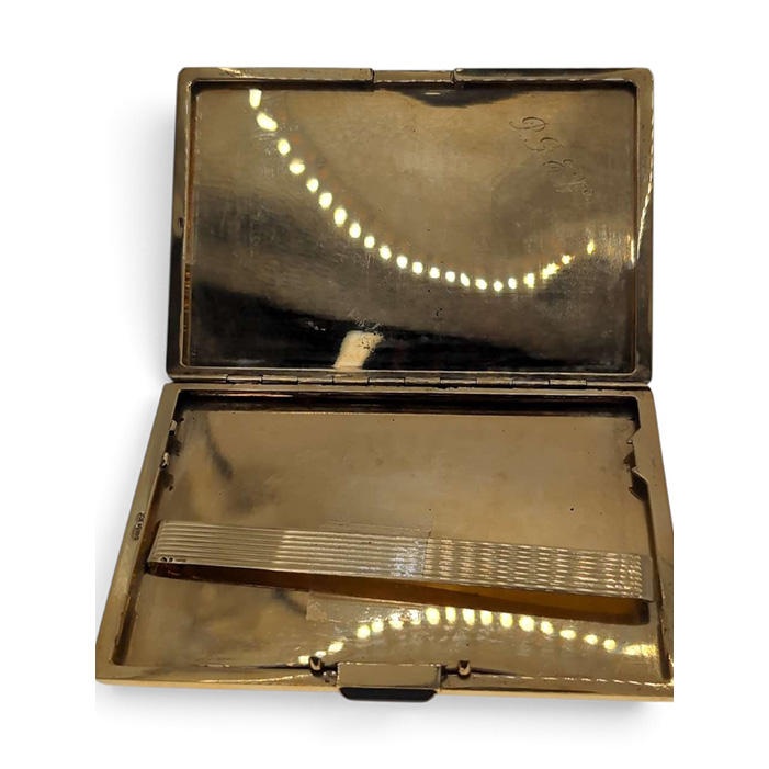 18Ct Gold Cigarette Case Auction Tavistock